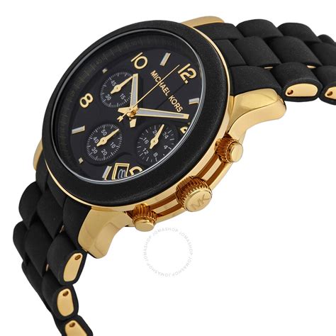 michael kors catwalk watch|Michael Kors black chronograph watch.